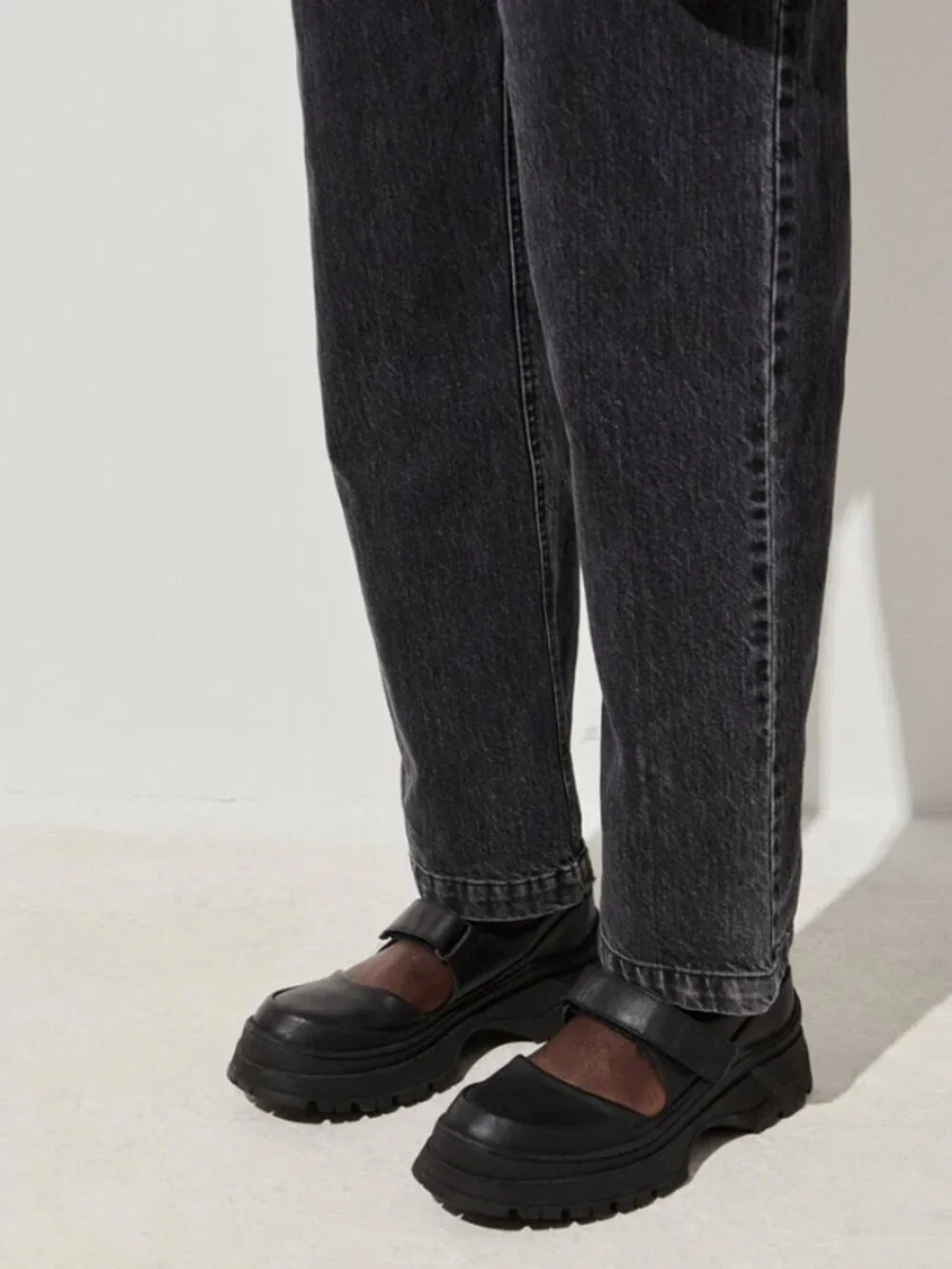Rachel Comey Psilo Shoes Maryjane Adjustable Leather Slip On Black Size 36 / 6